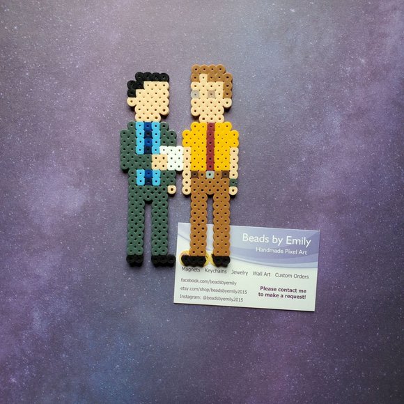 The Office Magnet - Michael Scott & Dwight Schrute - Handmade Dunder Mifflin - Picture 1 of 2